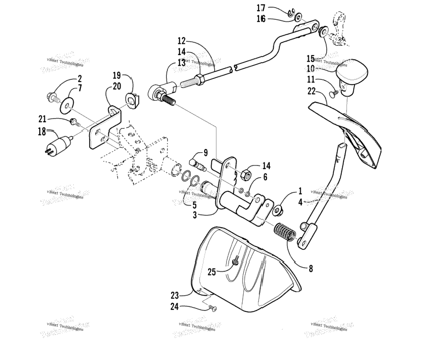 Reverse Shift Lever Assembly