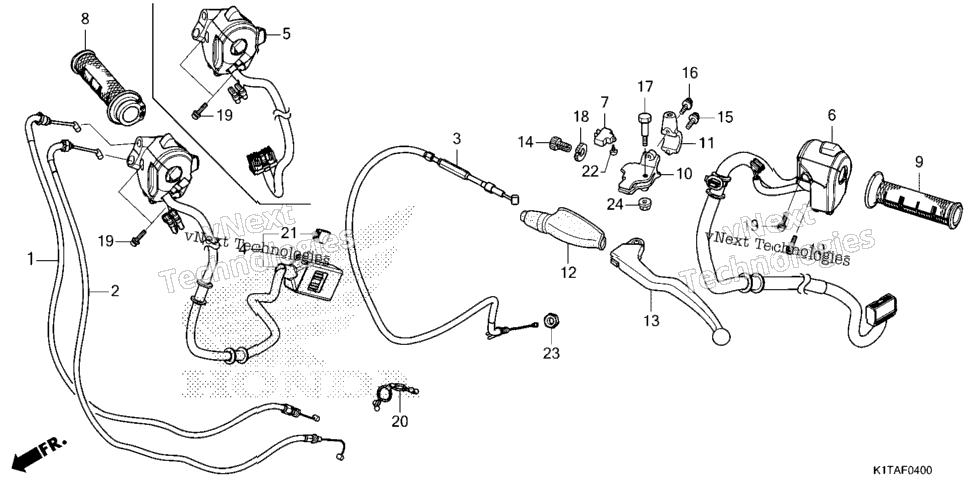 Handle Lever@Switch@Cable