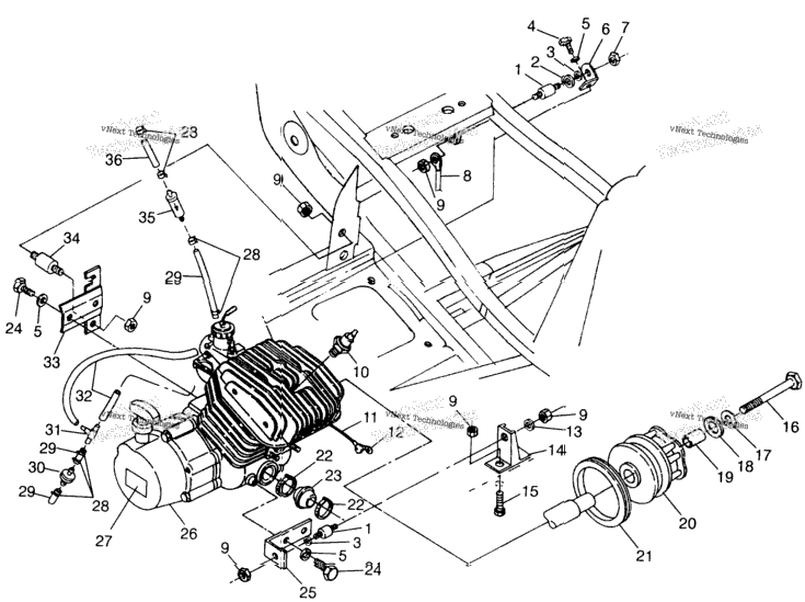 Engine Mounting Trail Blazer W97ba25c (4940124012A010)