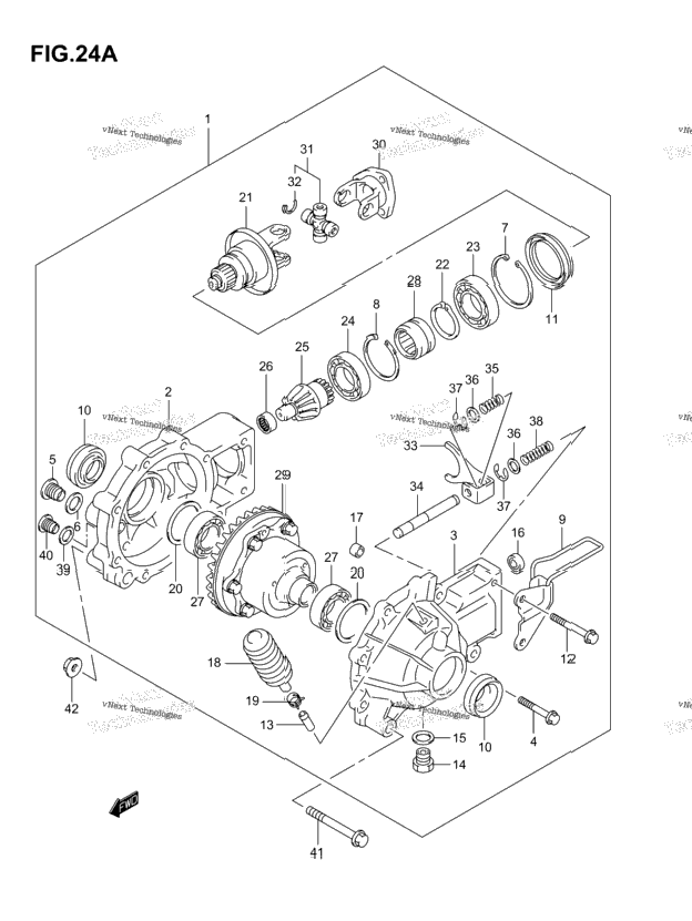 Final Bevel Gear (Front)(Model K4/K5/K6 F.No.5Saak46k3x102001%)