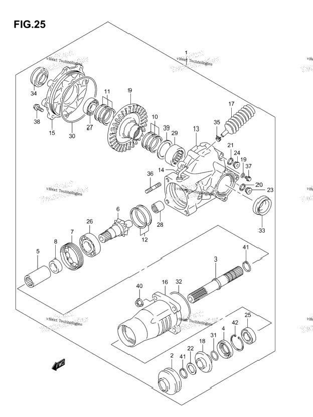 Final Bevel Gear (Rear)(Model K3)