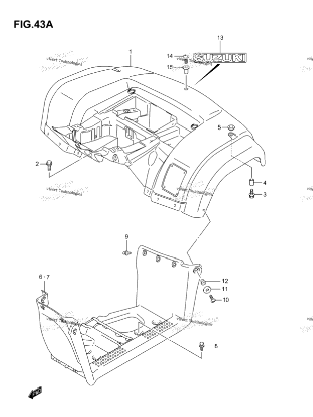 Rear Fender (Model K4/K5/K6/K7)