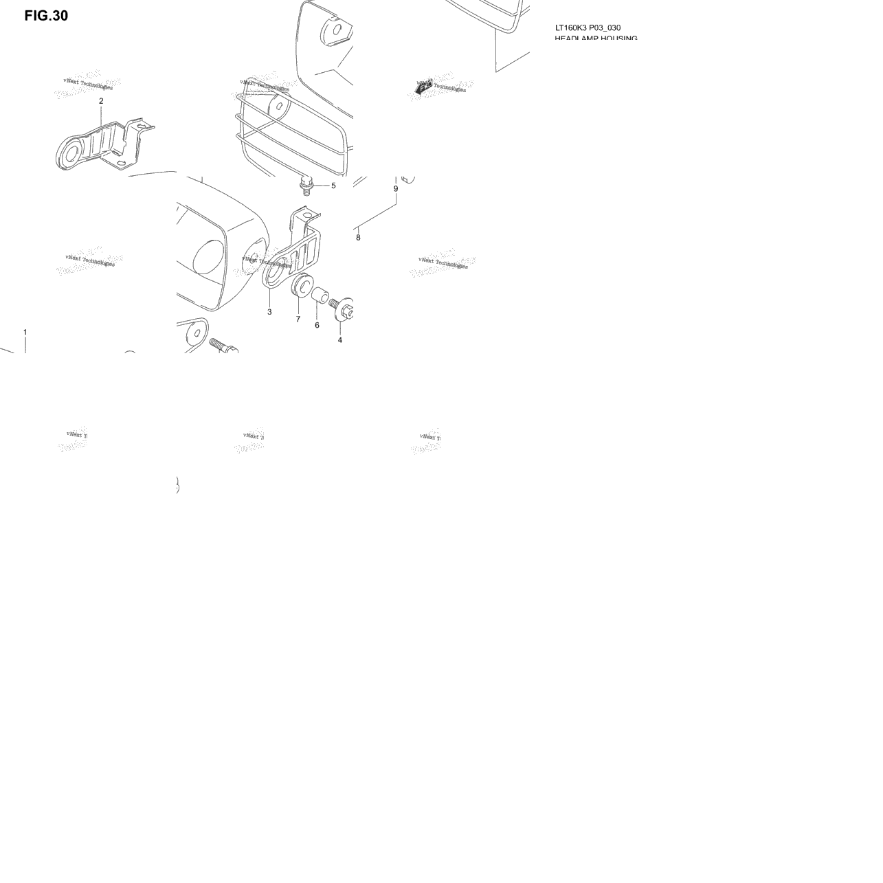 Headlamp Housing