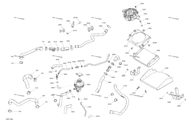 Cooling System - 1200 4-Tec Package Enduro