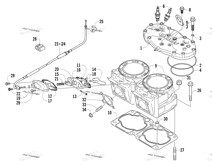Cylinder And Head Assembly