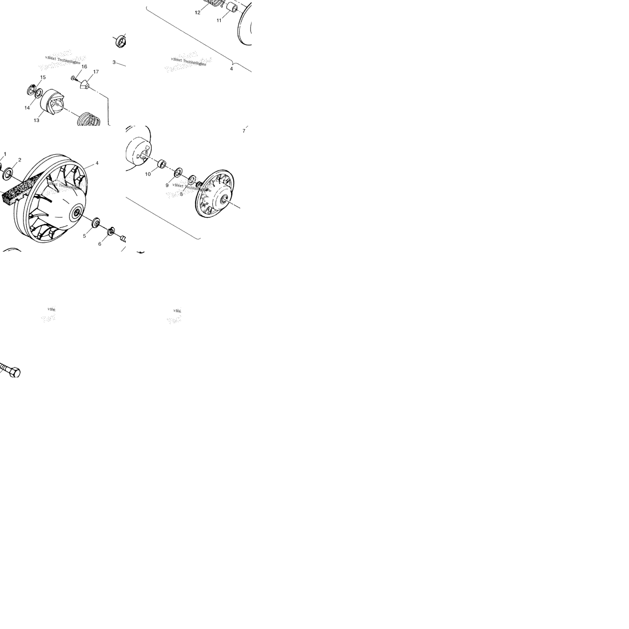 Driven Clutch Xpress 300 & Xpress 400L W97ca38c