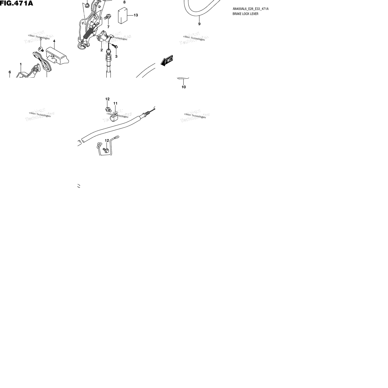 Brake Lock Lever