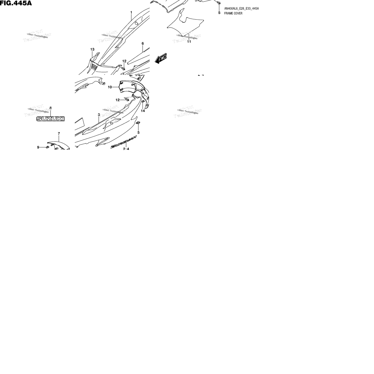 Frame Cover (An400al6 E33)