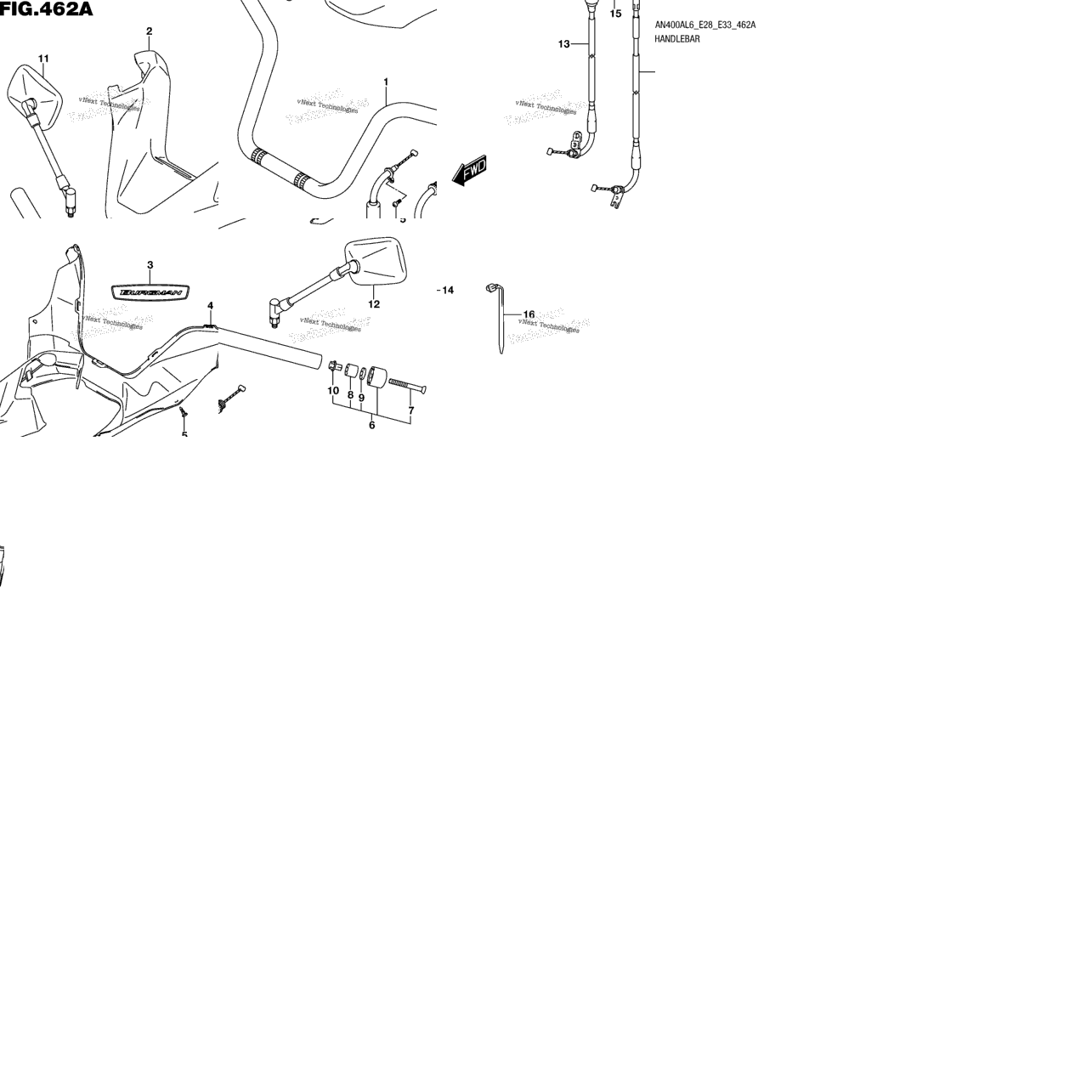 Handlebar (An400al6 E33)