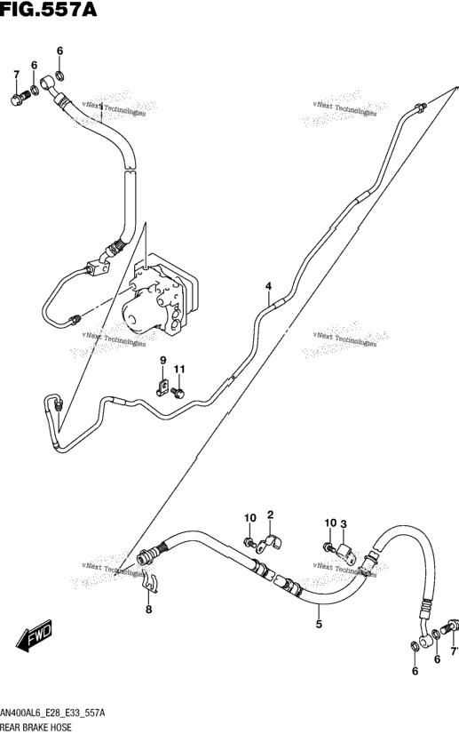 Rear Brake Hose