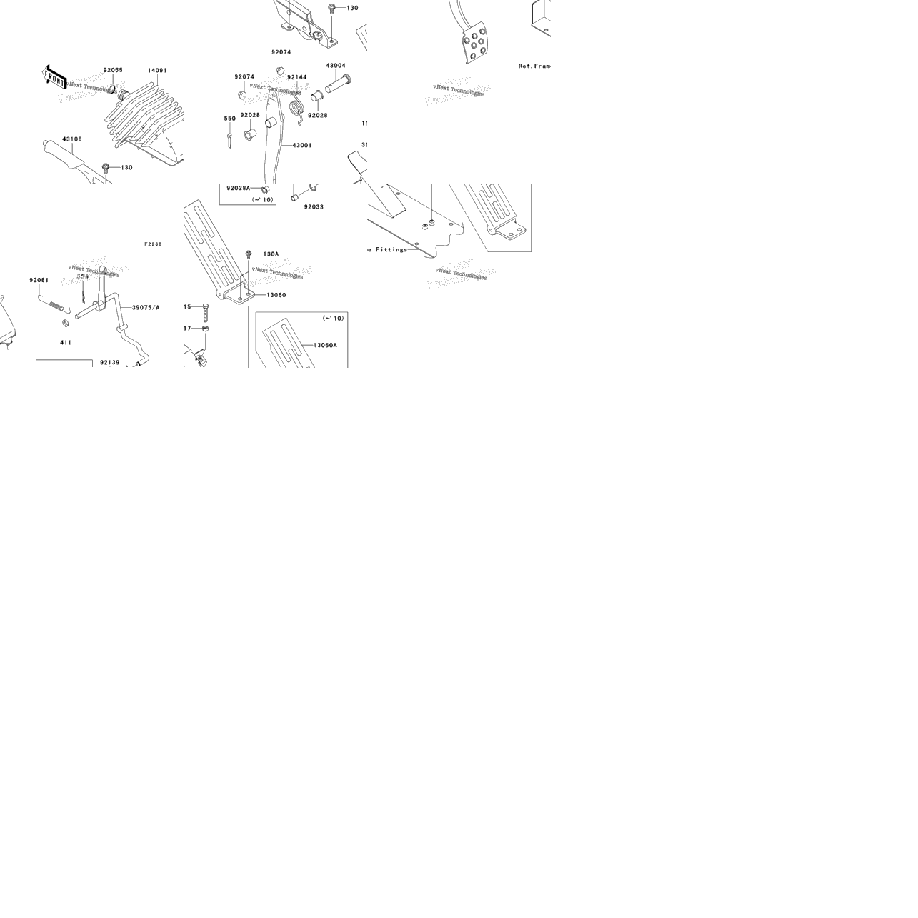 Brake Pedal/Throttle Lever