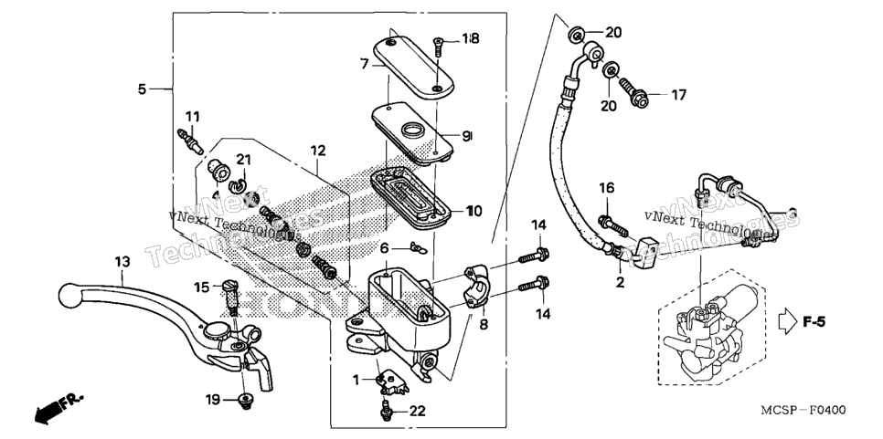 Front Brake Master Cylinder