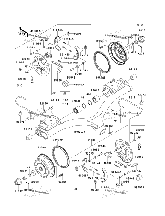 Rear Hubs/Brakes