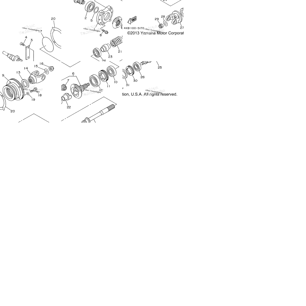 Middle Drive Gear