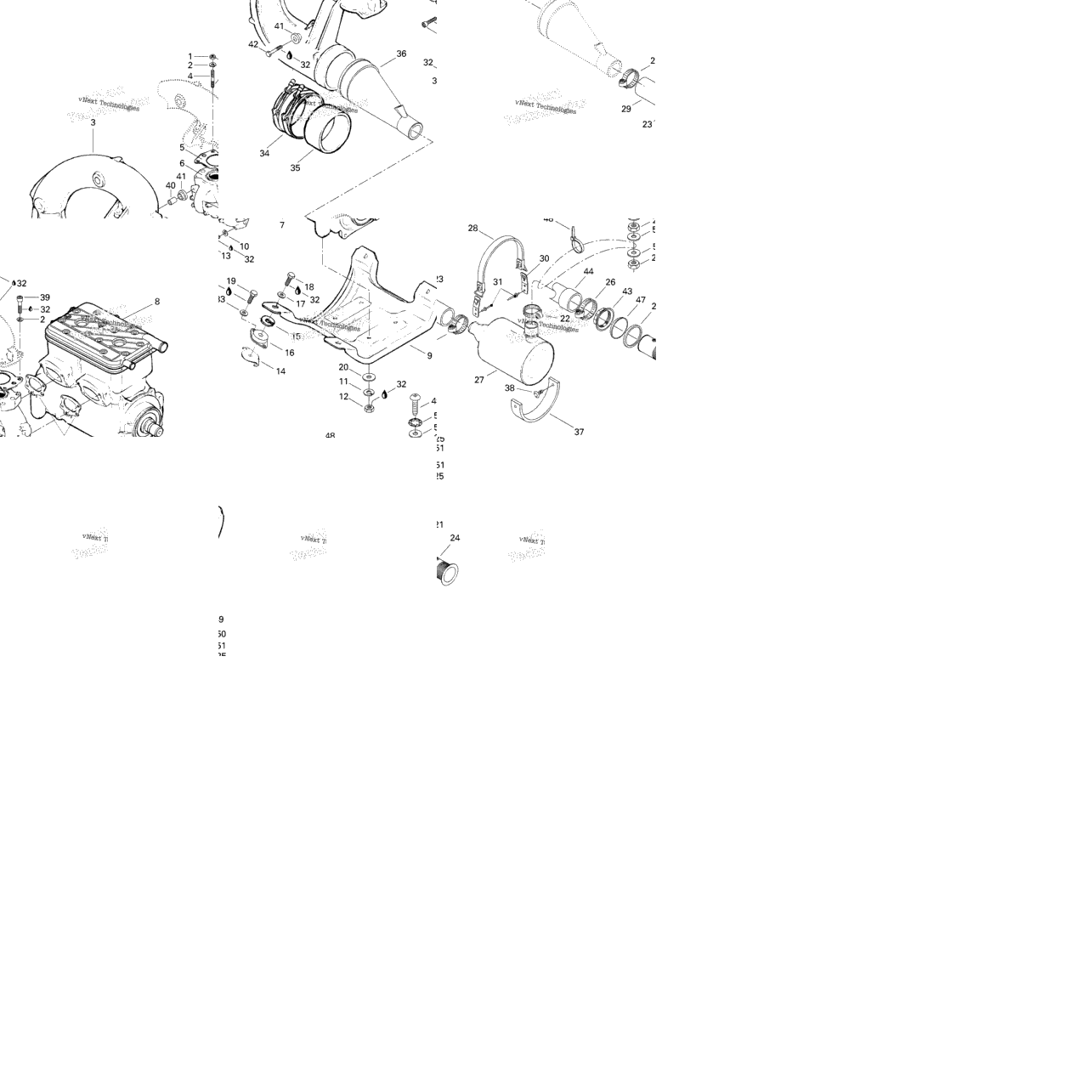 Engine Support And Muffler