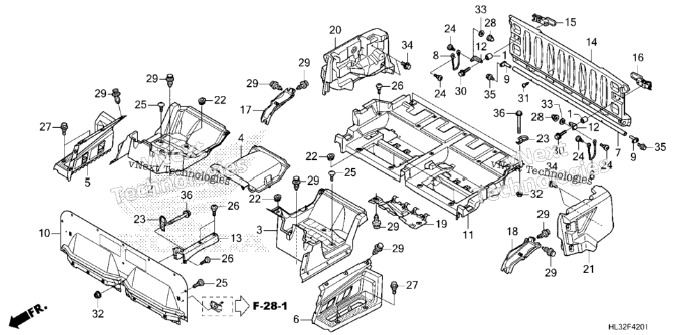 Bed Plate@Rear Gate (2)