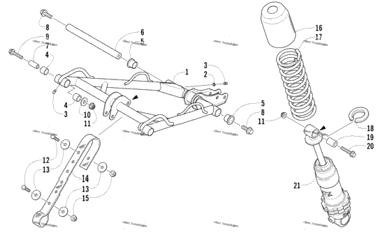 Rear Suspension Front Arm Assembly