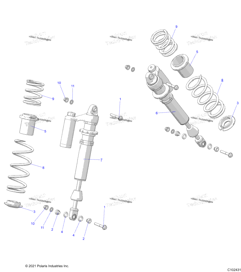 Suspension, Shock, Front
