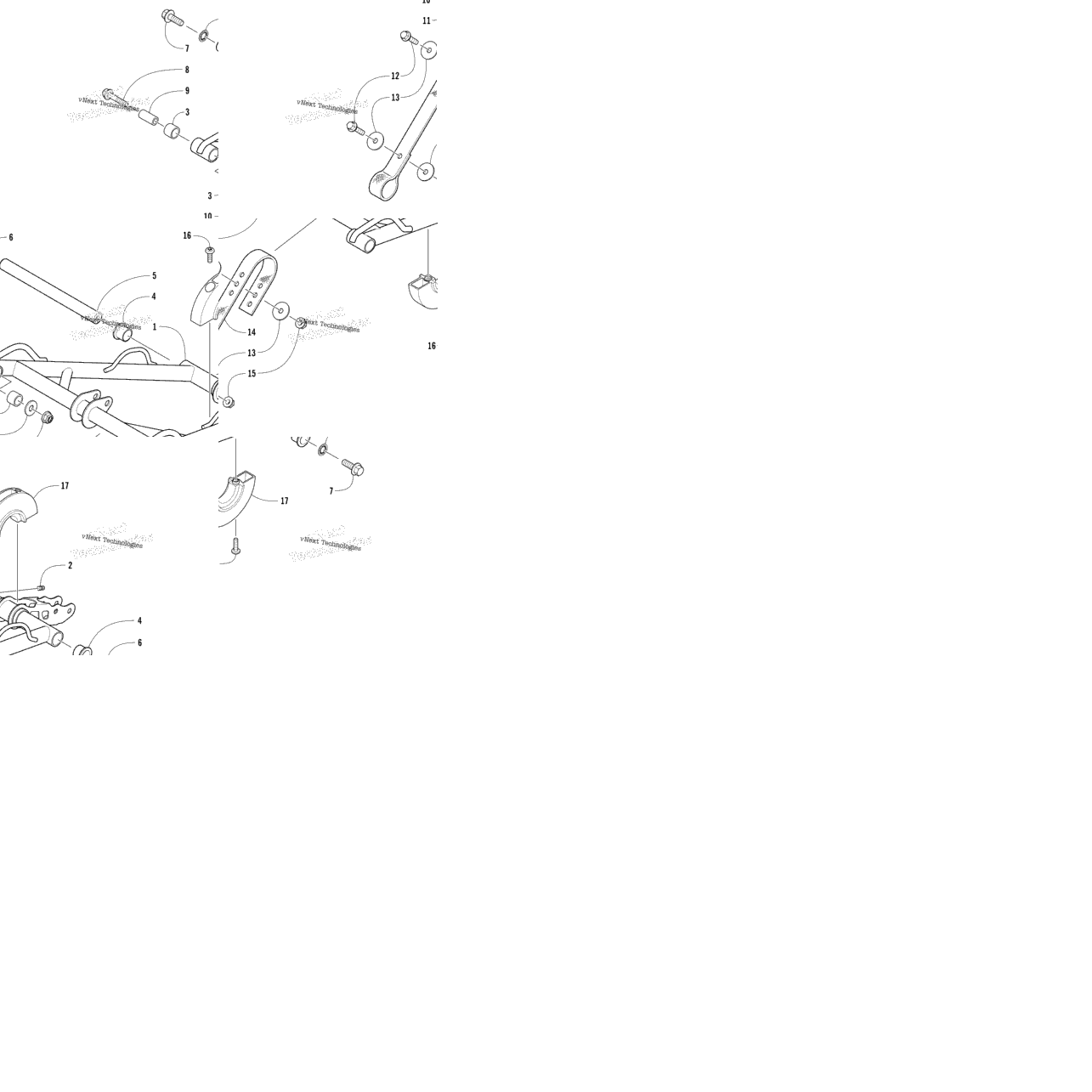 Rear Suspension Front Arm Assembly