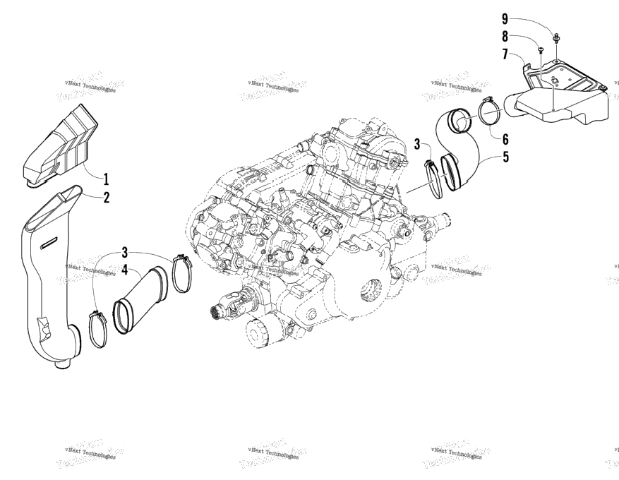 Case/Belt Cooling Assembly
