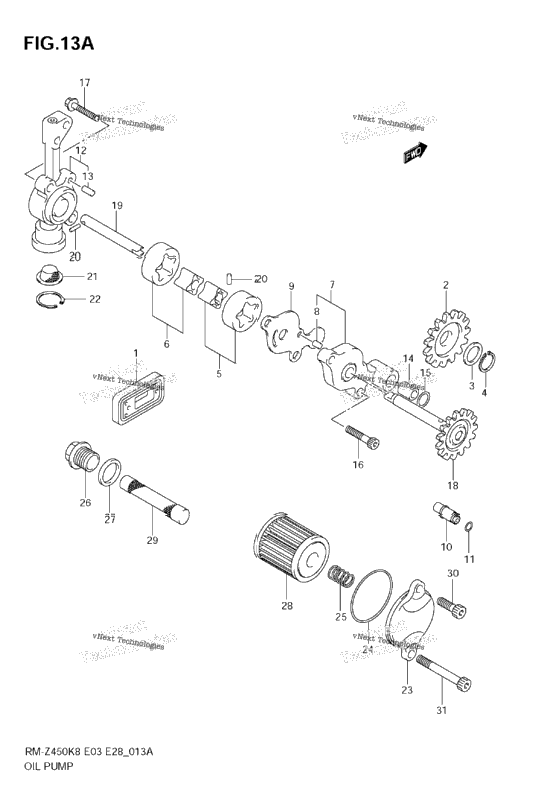 Oil Pump (Rm-Z450 L1)