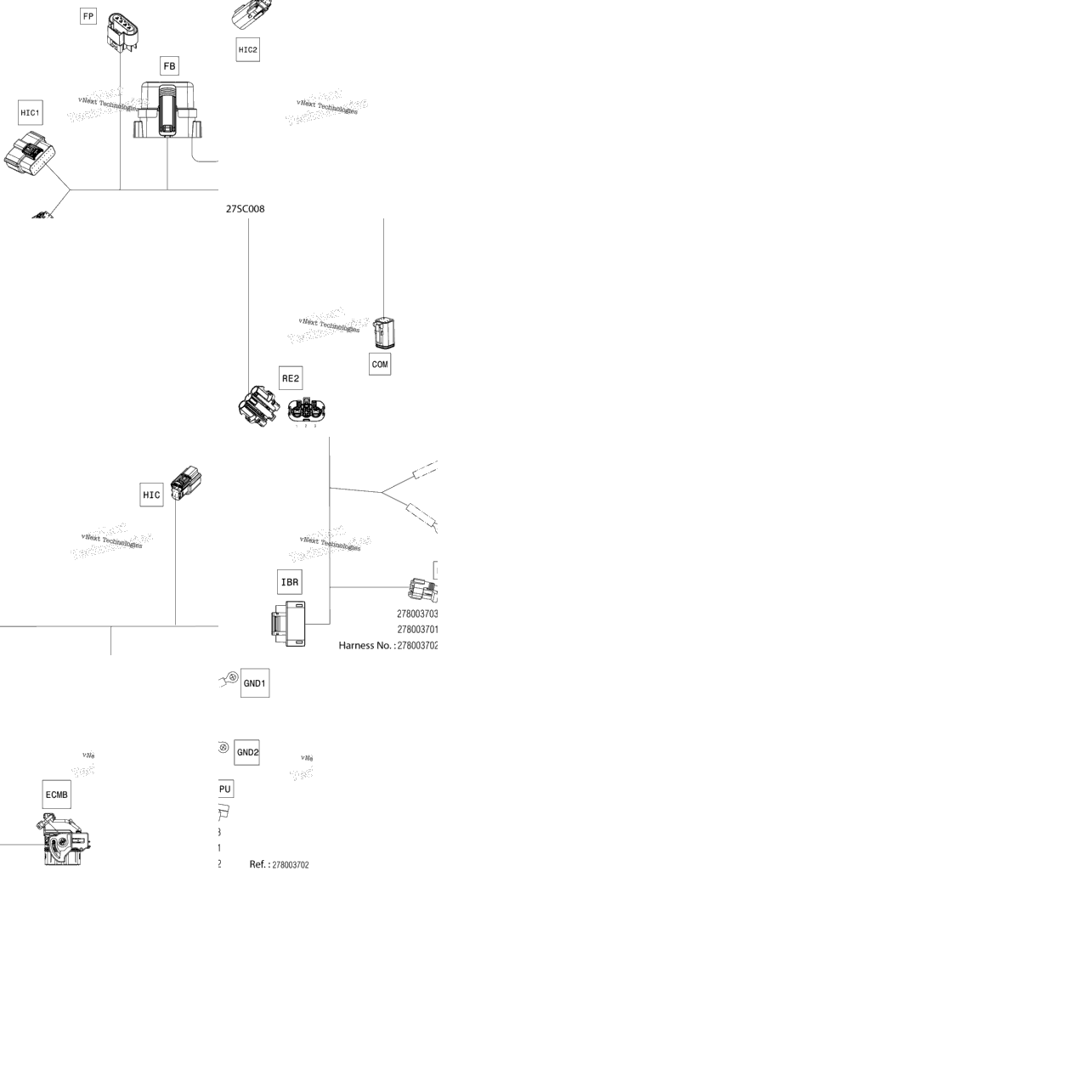 Electric - Main Harness - 278003702 - Model Without Ibr