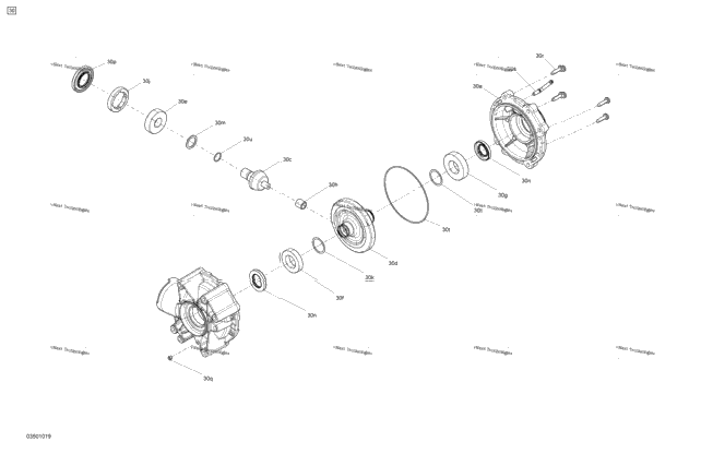 Drive - Rear Section - Differential Parts - Xt
