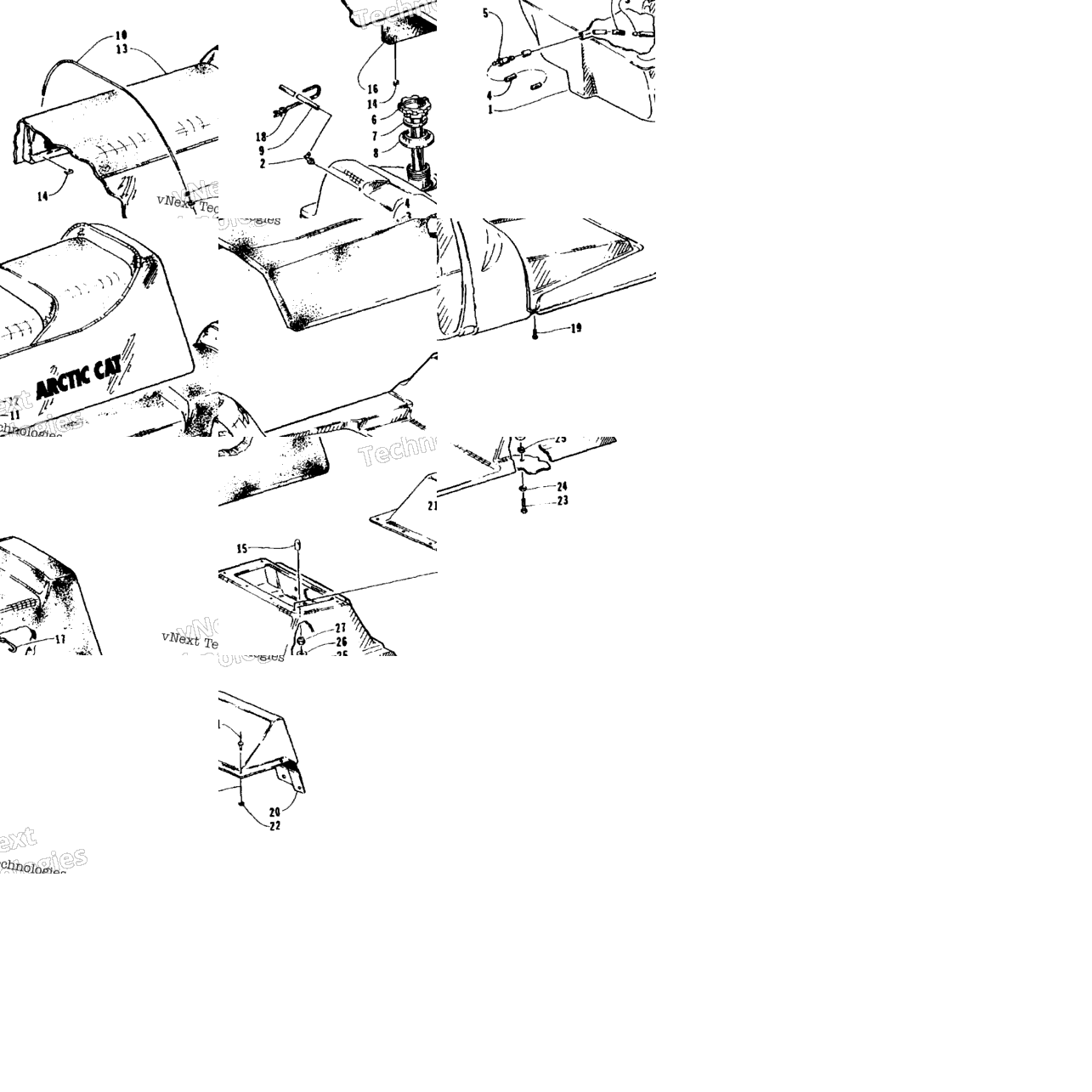 Gas Tank And Seat Assemblies