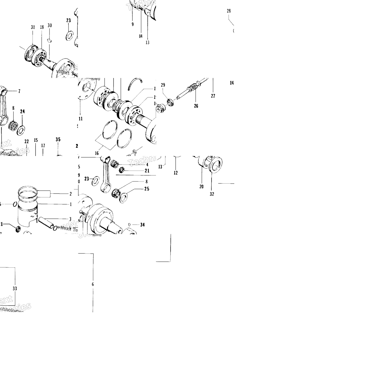 Piston And Crankshaft