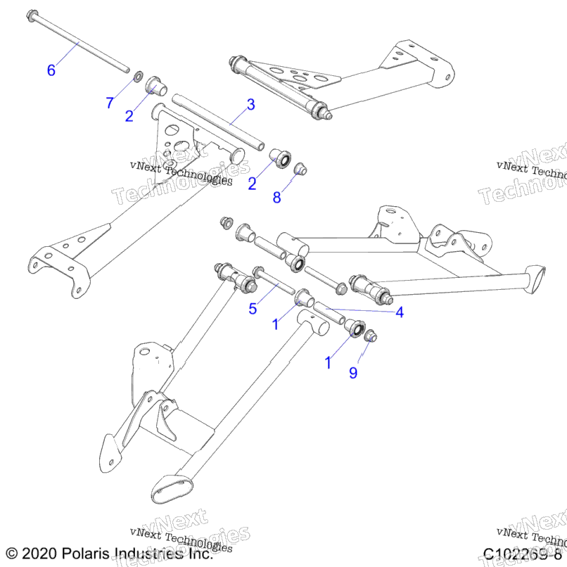 Suspension, Rear Control Arm, Mounting