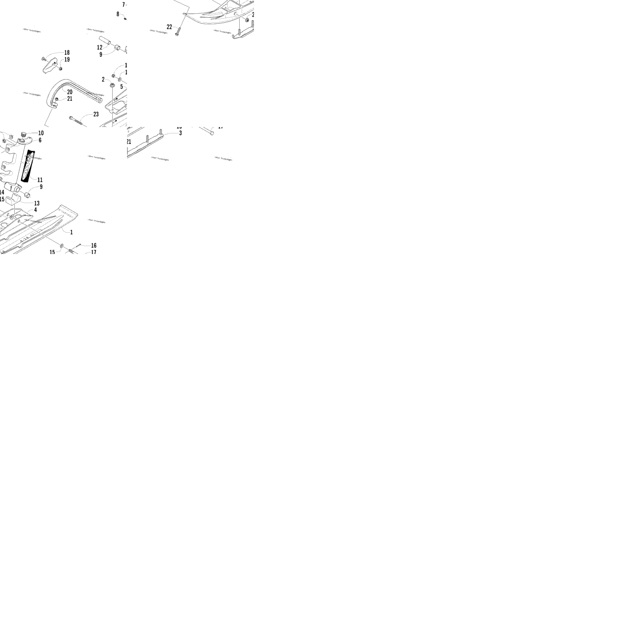 Ski And Spindle Assembly