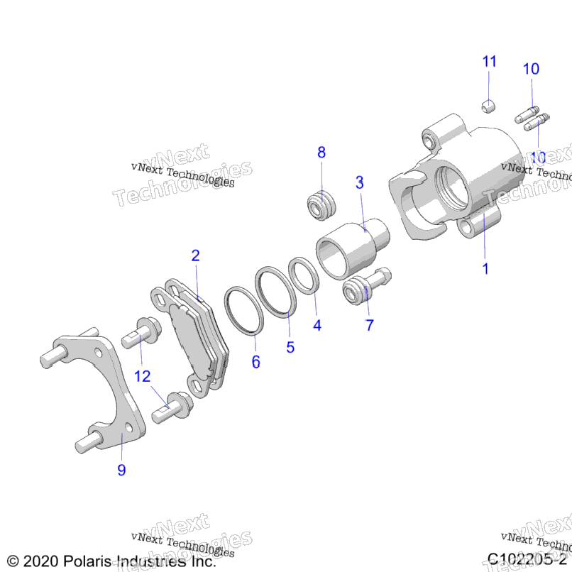 Brakes, Rear Caliper A23sgs95cn/S95fn