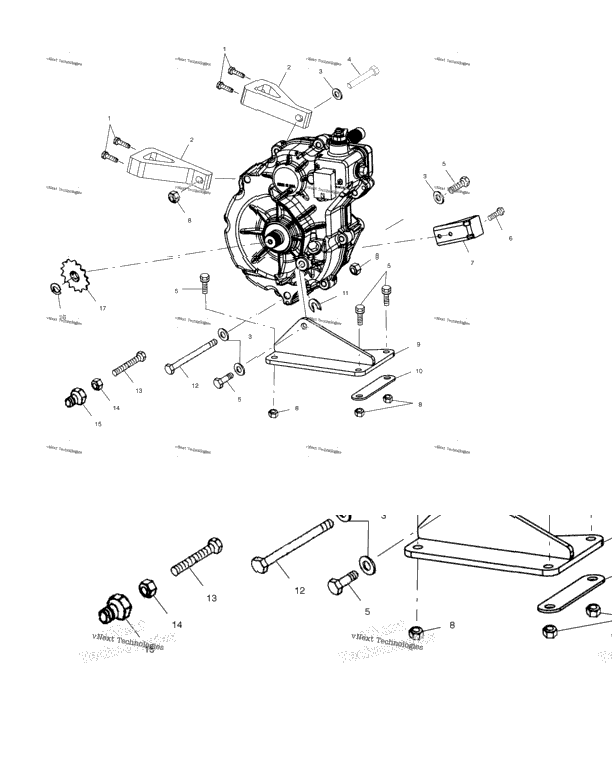 Gearcase Mounting