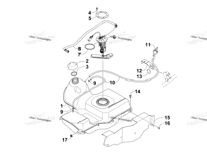 Gas Tank Assembly (Vin: At205777 And Up)