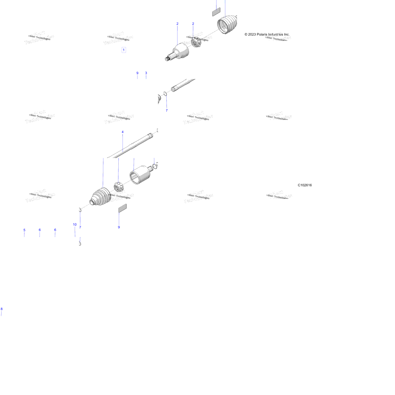 Drive Train, Rear Drive Shaft