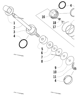 Rear Suspension Front Arm Shock Absorber
