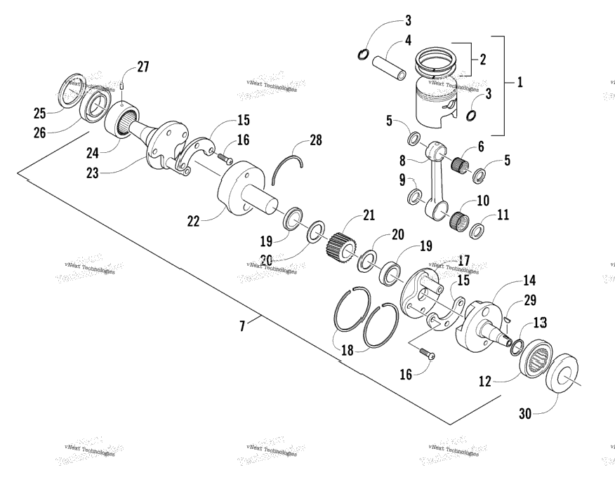 Piston And Crankshaft