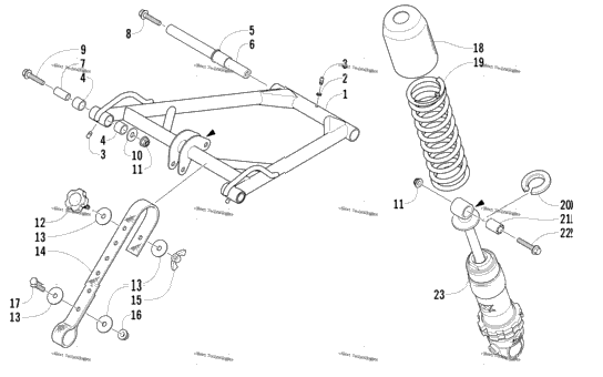 Rear Suspension Front Arm Assembly