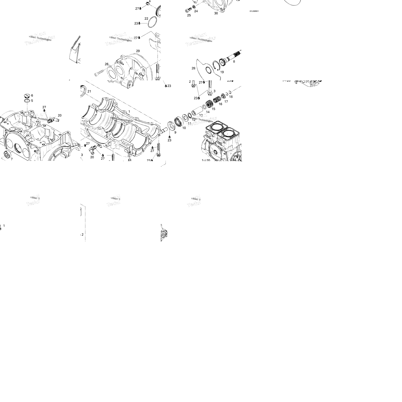 Crankcase, Rotary Valve