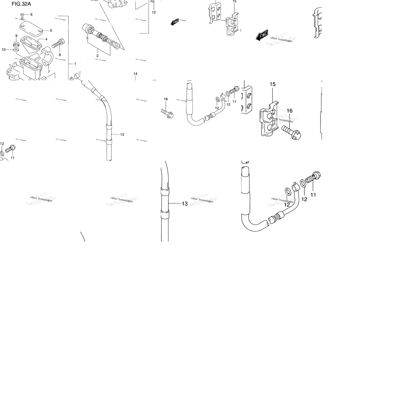 Front Master Cylinder (Model X/Y)