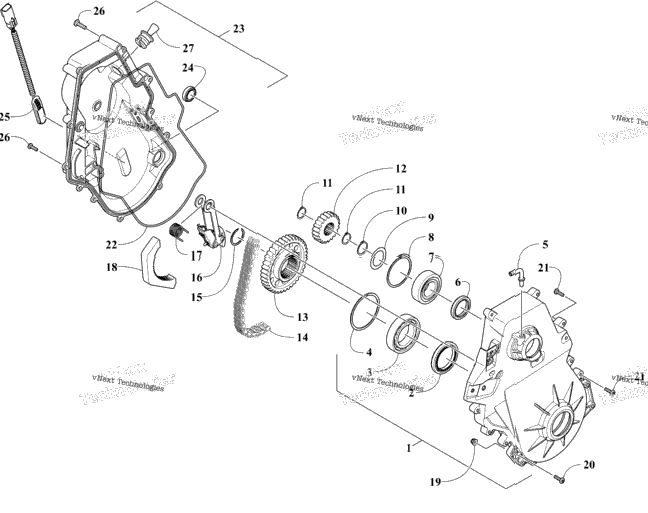 Chain Case Assembly