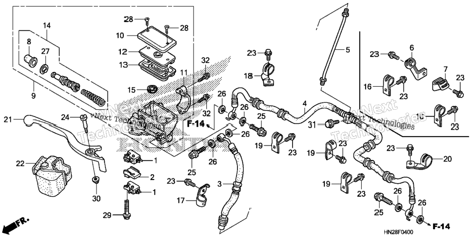 Front Brake Mastercylinder