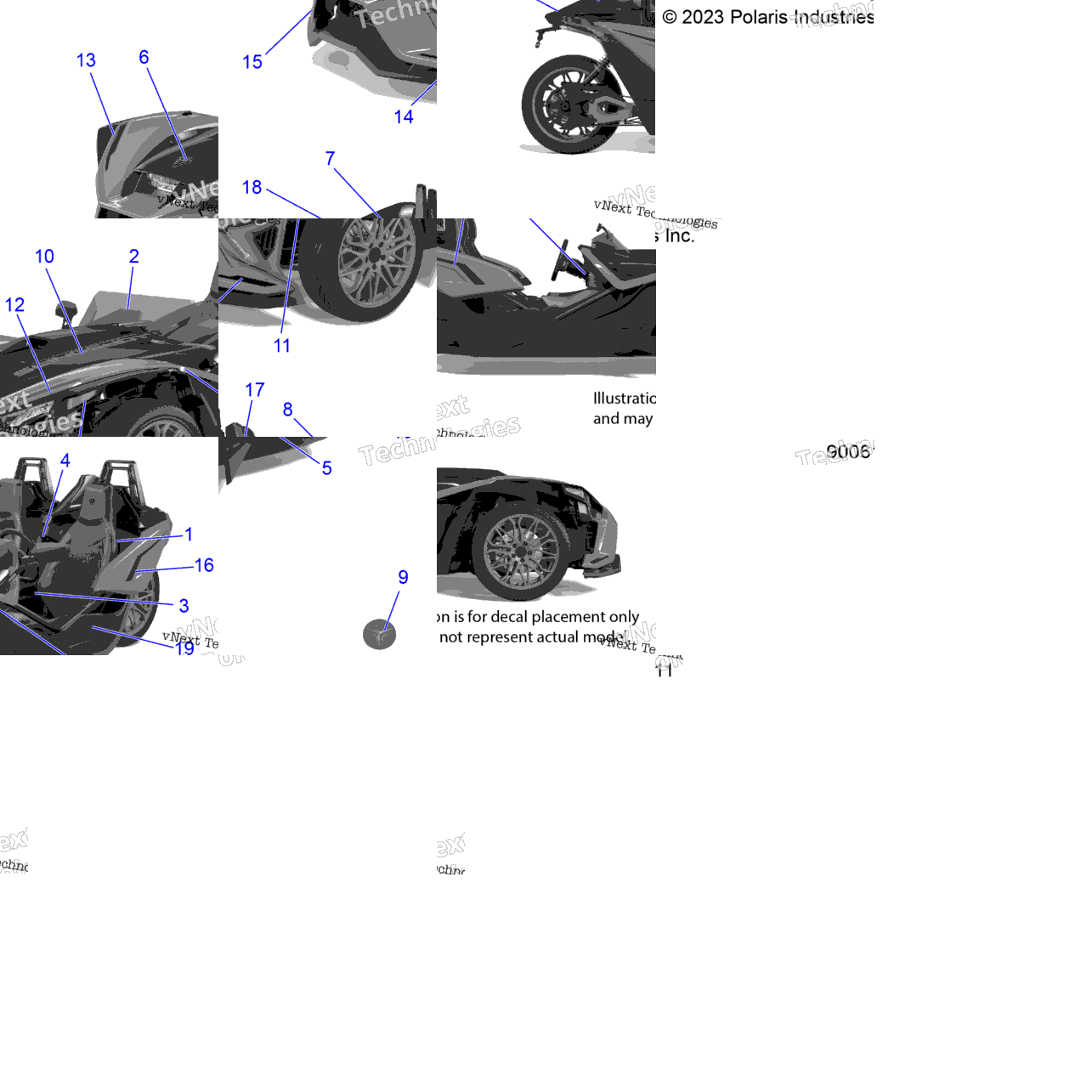 Body, Decals And Badges T22aalhdar/Br/Cr/Lgdar/Br/Cr (900611)