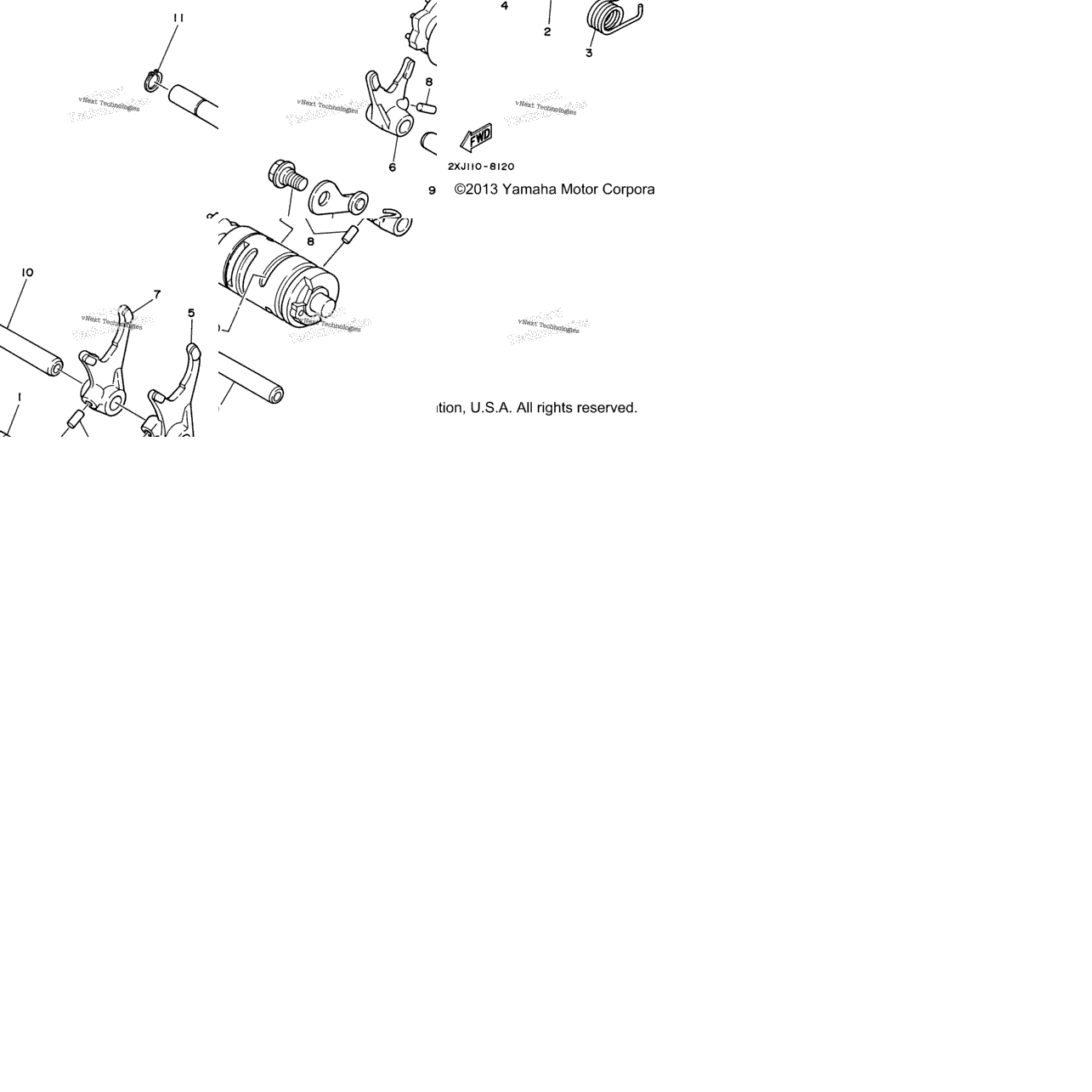 Shift Cam Shift Fork