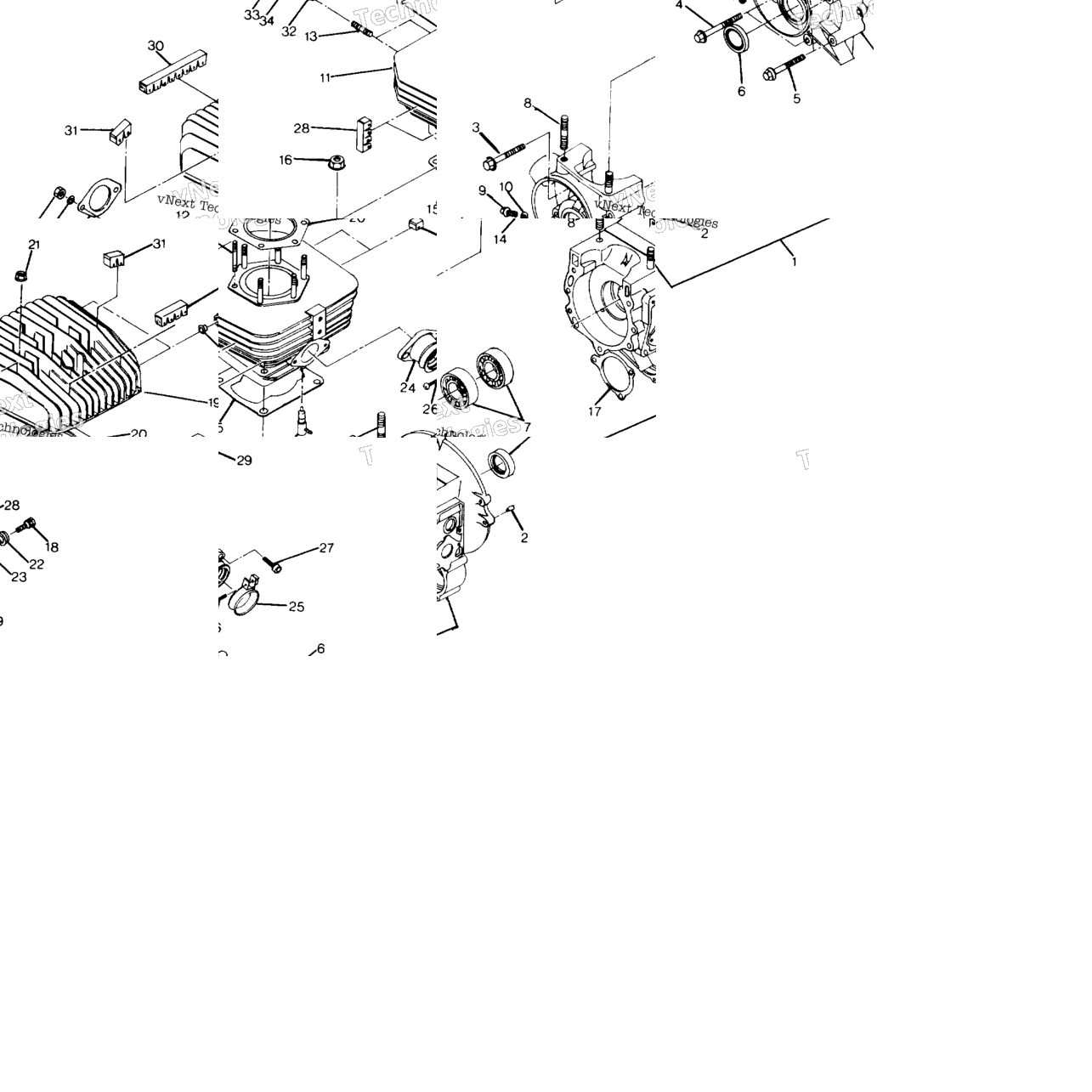 Crankcase & Cylinder Assembly