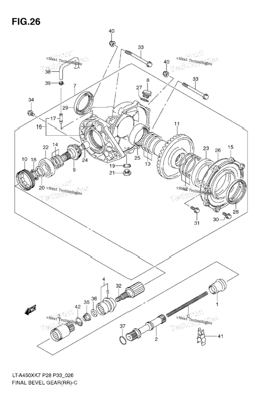 Final Bevel Gear (Rear)