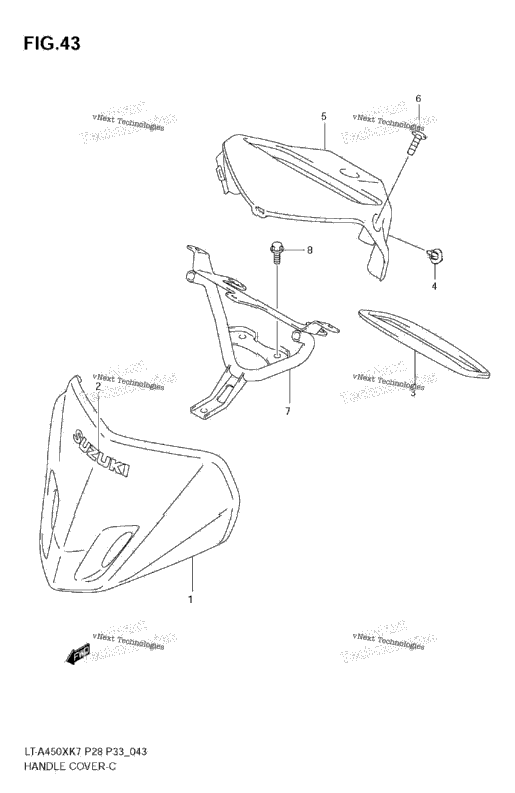 Handle Cover (Model K7/K8)