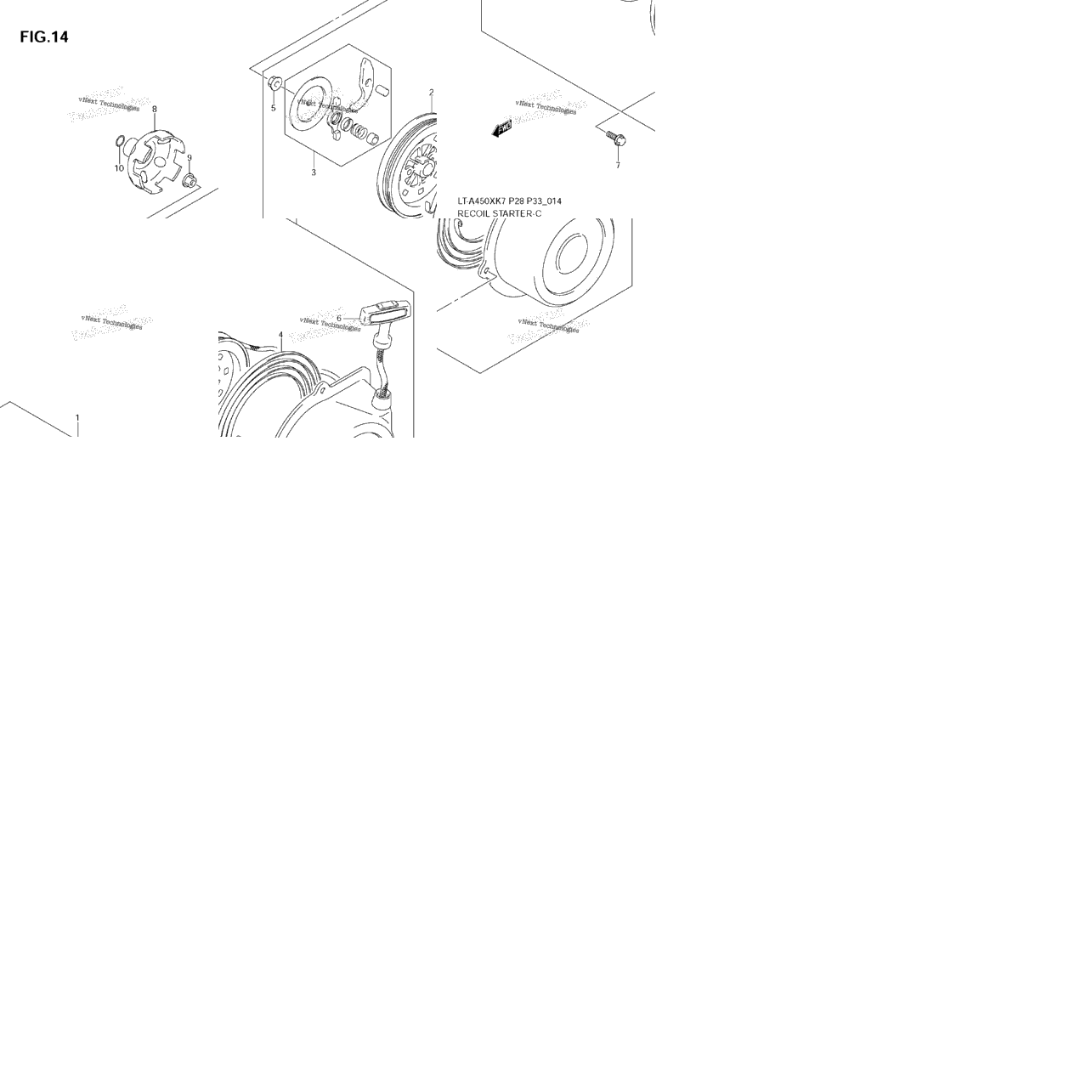 Recoil Starter (Model K7/K8/K9)