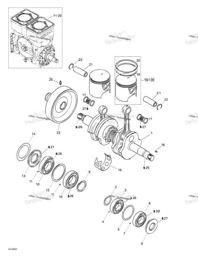 Crankshaft And Pistons