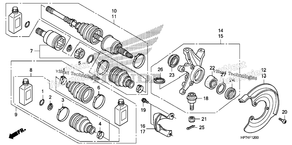 Front Knuckle@Driveshaft